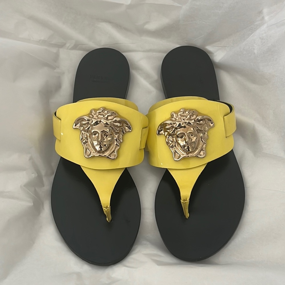 Versace Medusa flip flops!